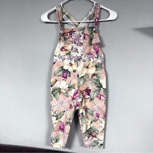 Little Girl’s Adorable Vintage-look Pastel  Floral Jumper Handmade?  Size 2 -4